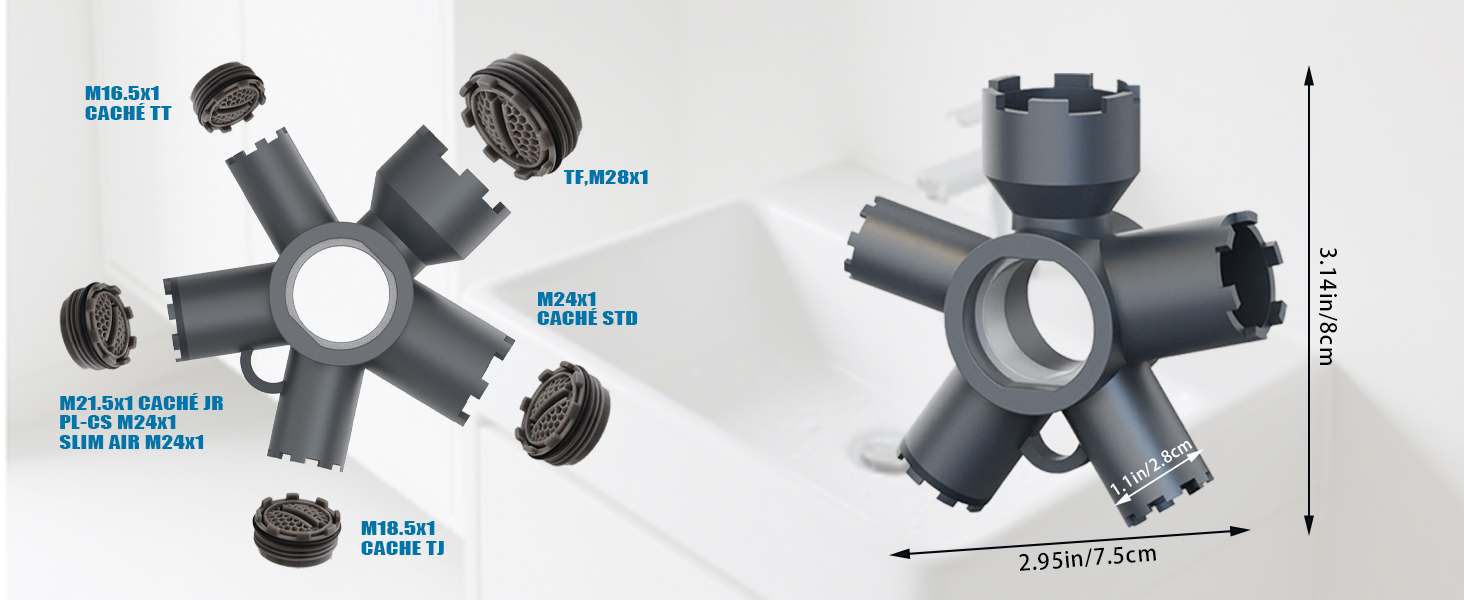 Universal Faucet Aerator Removal Tool