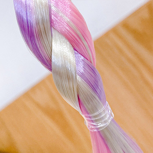 braiding hair extension with rubber bands for girls
