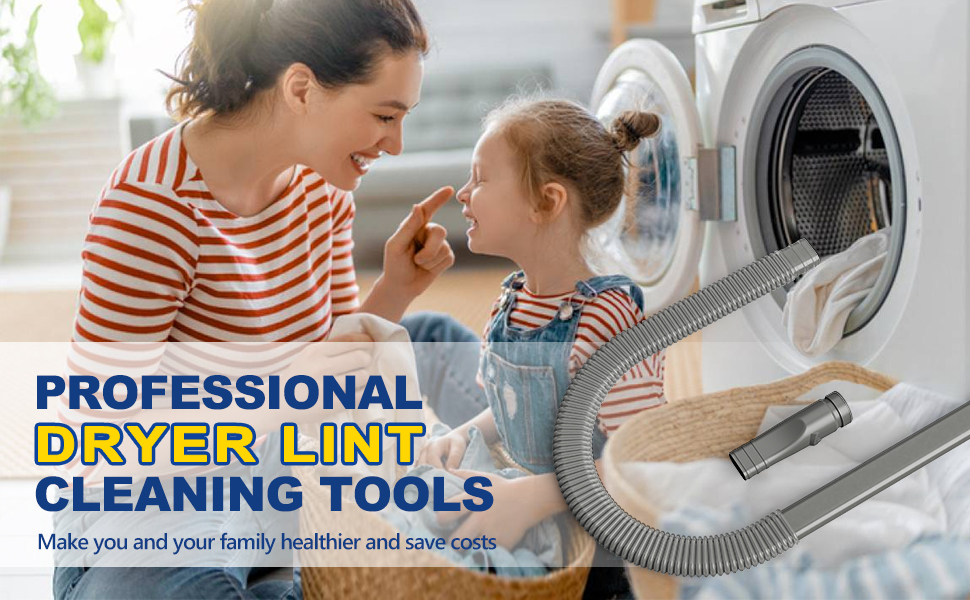 Sealegend Dryer Vent Cleaning Kit Dryer Lint Trap Vacuum Attachment Compatible with Dyson V6