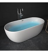 Tronitechnik Freistehende Badewanne SIFNOS Maße ca. 170 x 80 x 58cm Wanne - Füllmenge 195 Liter,...