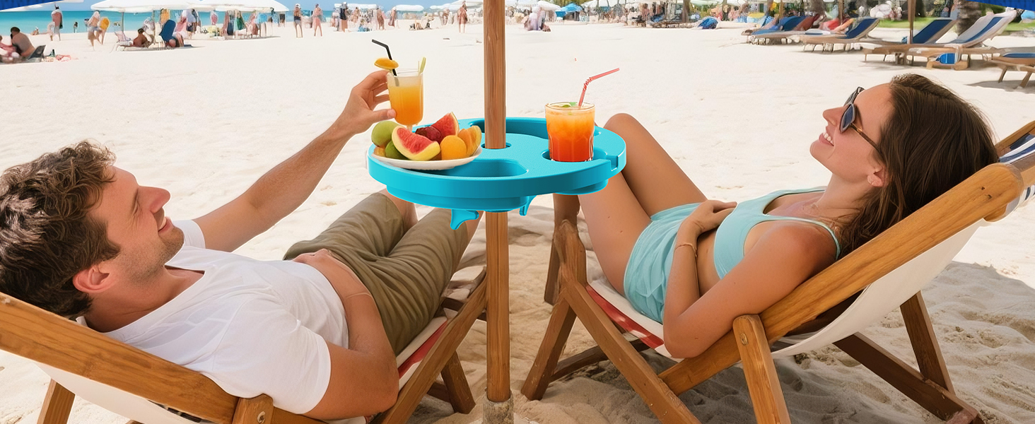beach umbrella umbrella accessories portable tray holder white accessories must have holiday