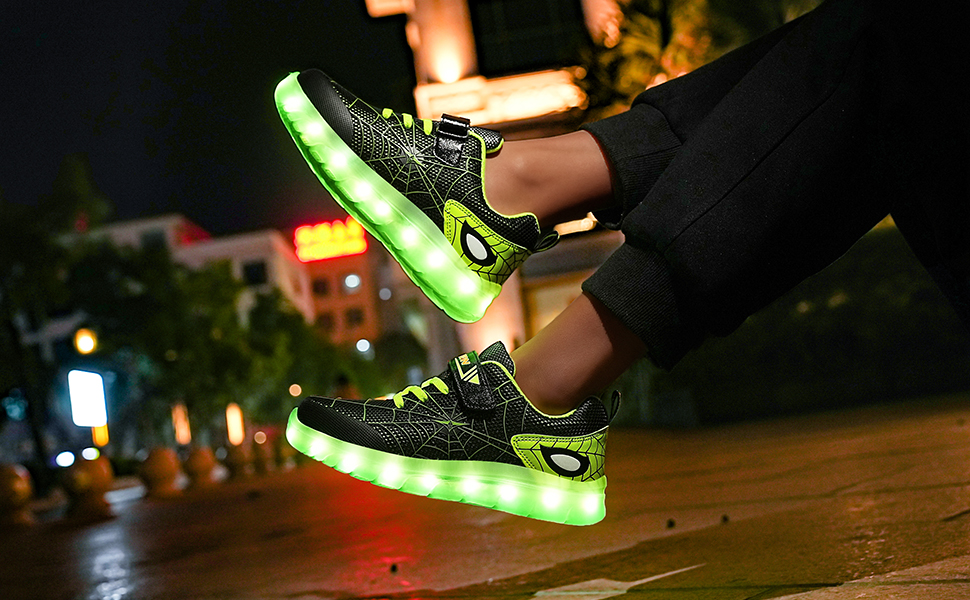 kids running shoes with lights