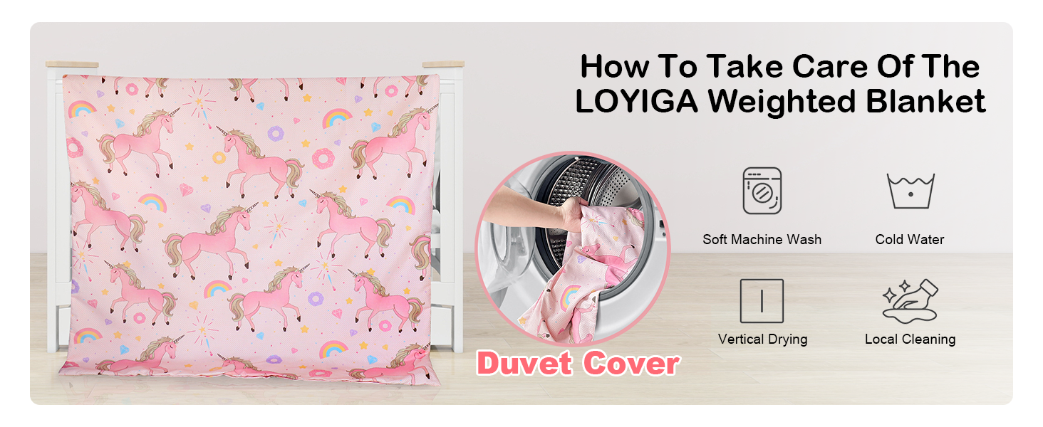 Machine washable duvet cover