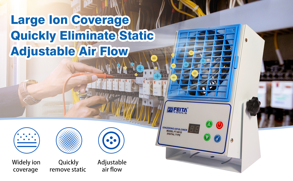 FEITA Ionizing Air Blower New Cleaning Type ElectroStatic Eliminator