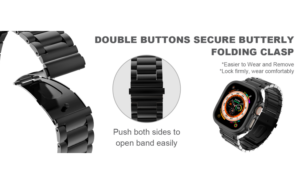 HATALKIN Case Bands Compatible for Apple Watch Ultra Band 49mm with