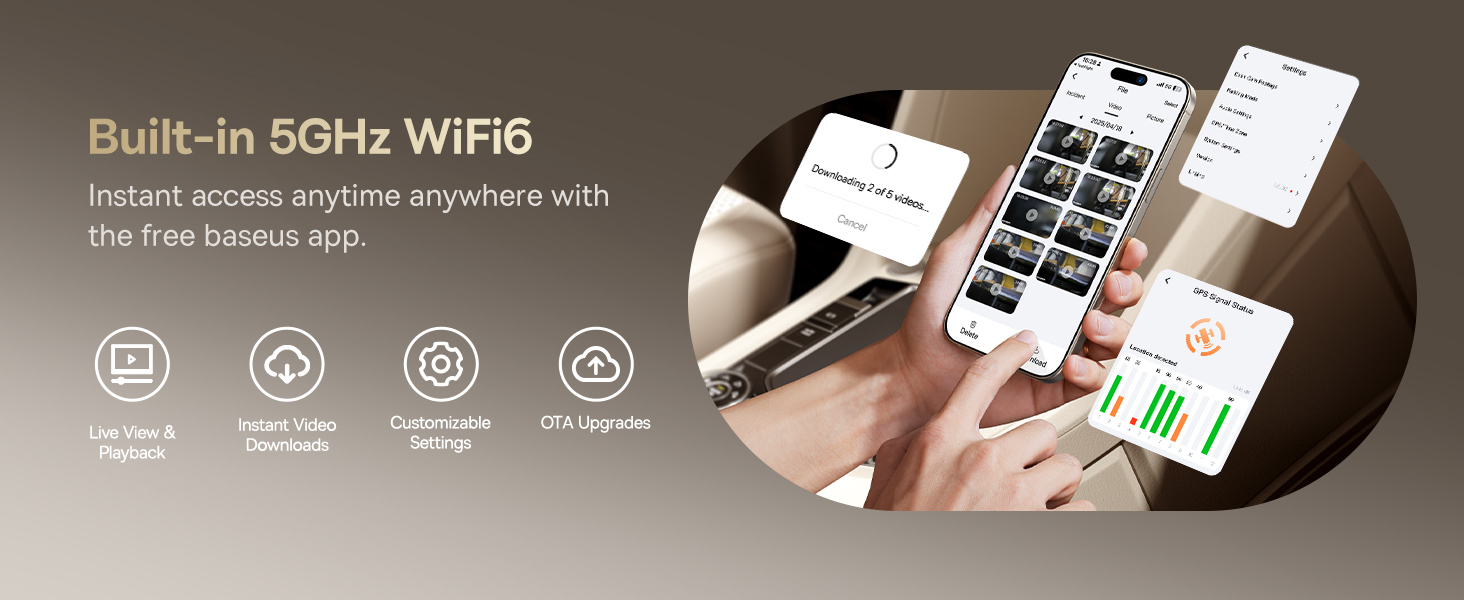 wireless dash cam front and rear
