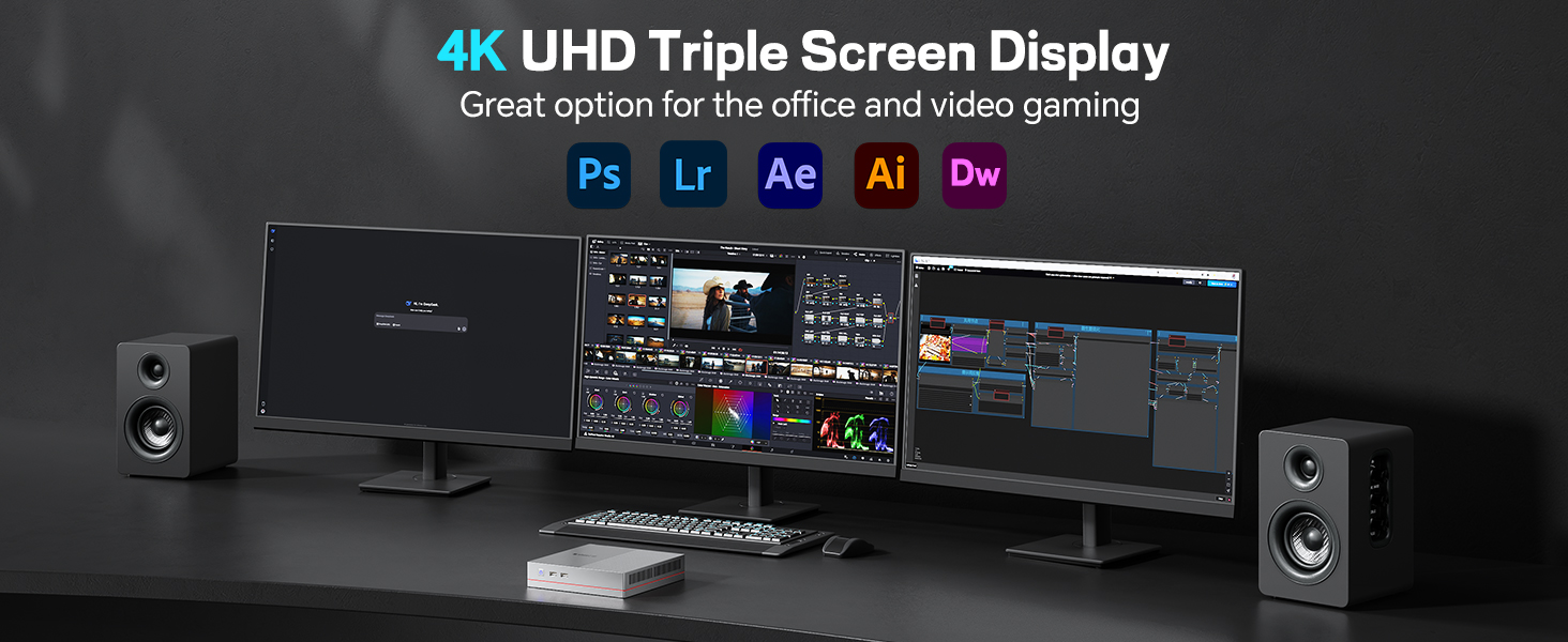 4K Triple Screen Display