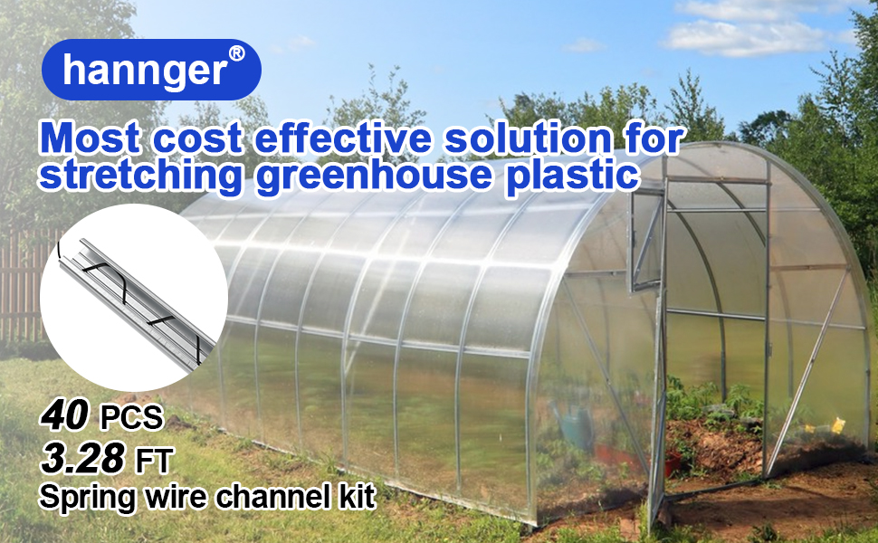 hannger Greenhouse Spring Wire and Lock Channel 40 PCS 3