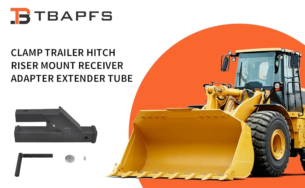TBAPFS Steel Clamp Trailer Hitch Riser Mount Receiver