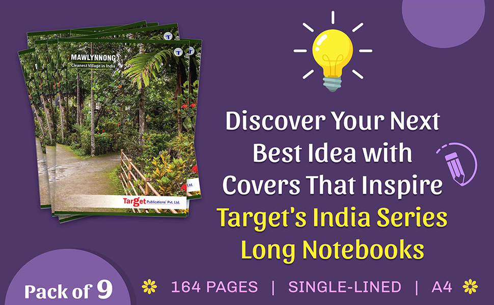 TARGET PUBLICATIONS Long Notebooks Mawlynnong India Series 164