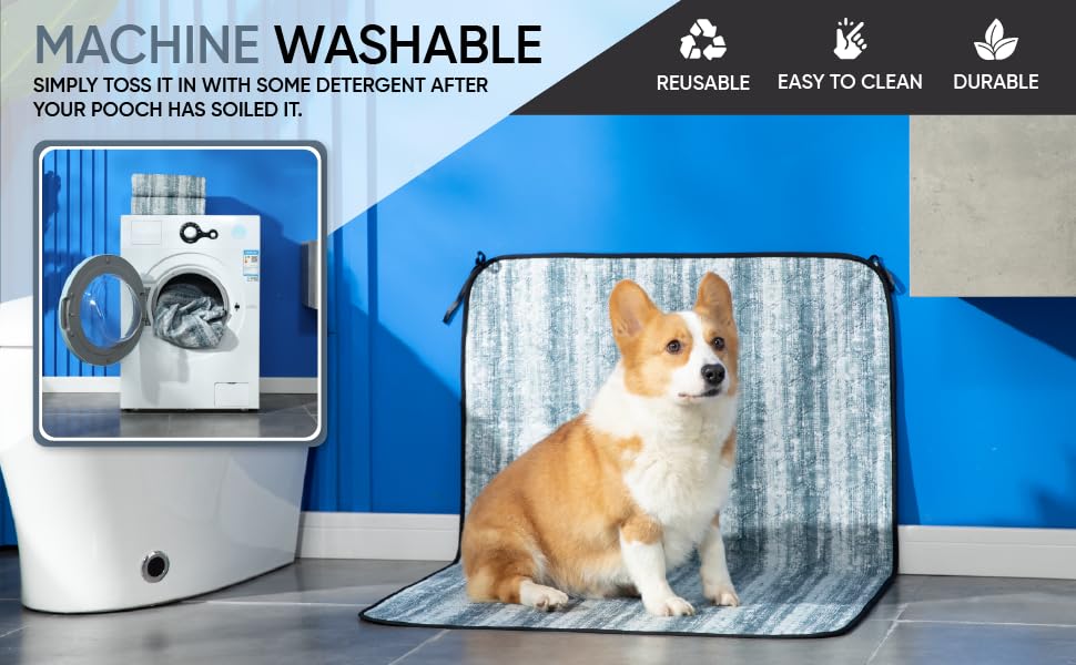 ALTIPOPIC Washable Pee Pads for Dogs, 4 Pack 18"x24" Super