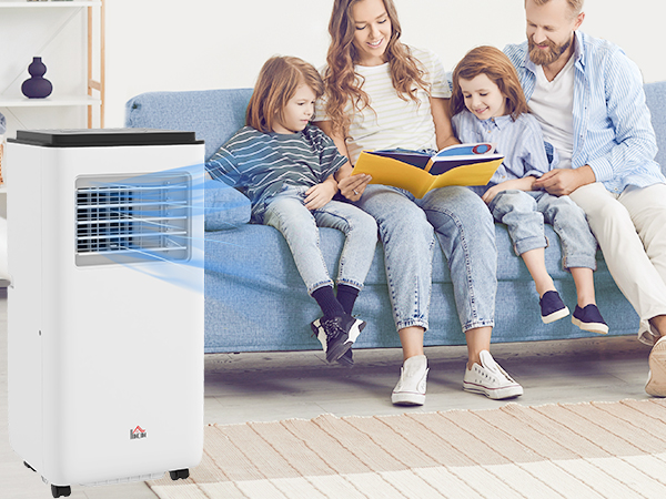 Amazon.com: HOMCOM 8000 BTU Portable Air Conditioner for