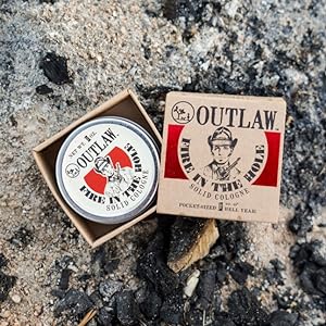 Outlaw soaps solid cologne for men and women - great gifts for dad or boyfriend