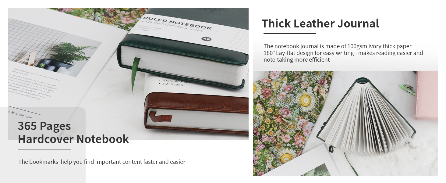 thick journal for work