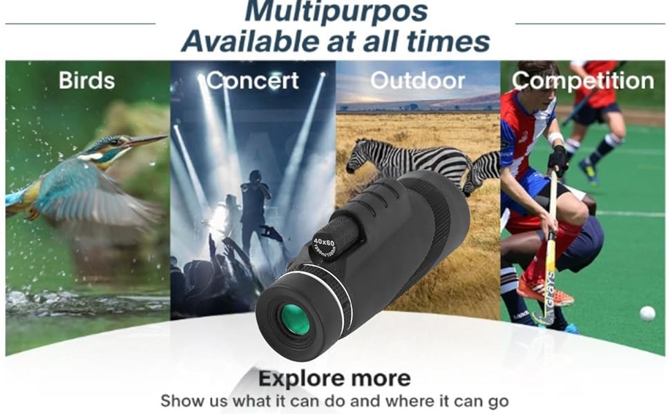 Buy Niyam 80 * 100 MonocularTelescope with Phone Clip and Tripods,High