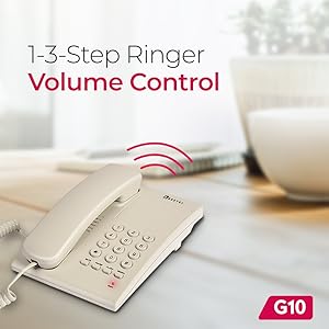 Beetel G10 Newly Launched,Expandable Cordless Landline Phone, Ringer LED Indication, Desk and Wall Mountable, 3 Step Ringer Volume Control, Tone/Puls/Flash/Pause/Redial, TEC Certified (G10 Warm Grey) 70 G10_WG_7