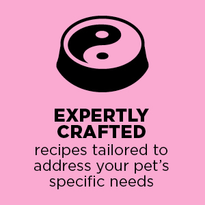 Expertly crafted recipes tailored to address your pet's specific needs.