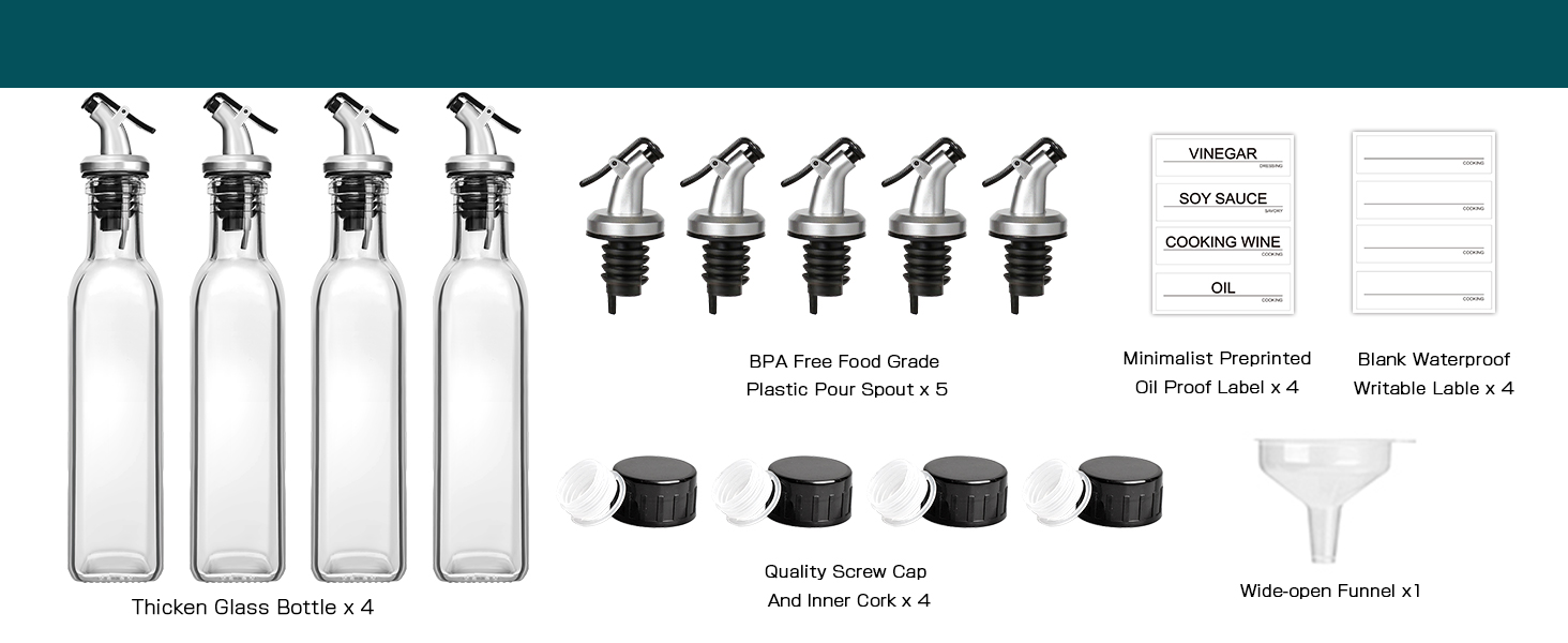 olive oil and vinegar dispenser set