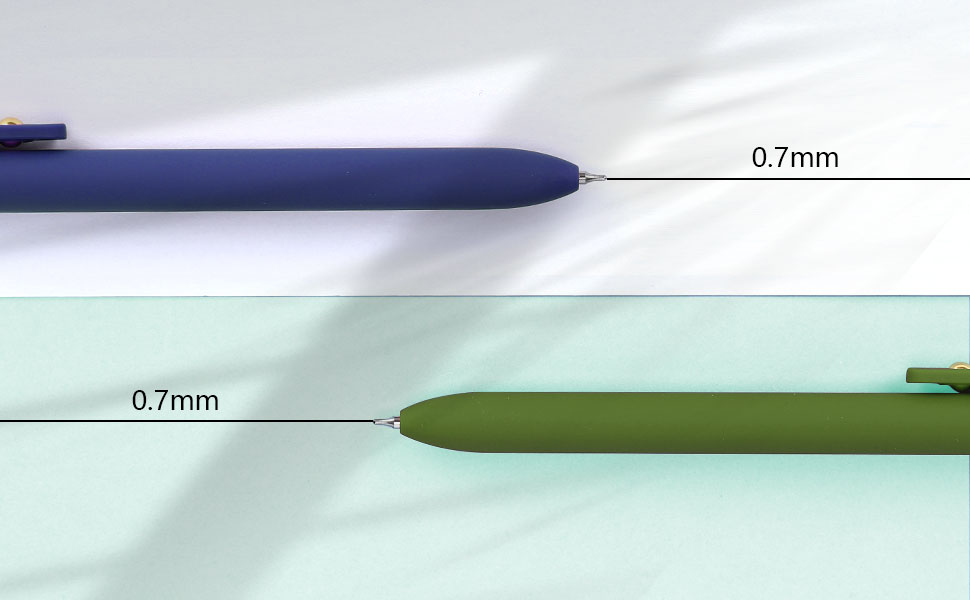 FIOVER Pens 6Pcs Gel Pens, 0.7mm Medium Point Smooth