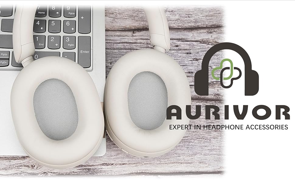 Aurivor Replacement EarPads Cushions for Sony WH1000XM5