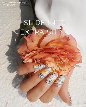 semi cured nail strip sticker full decal wrap lamp UV ohora glaze summer spring st patricks Easter