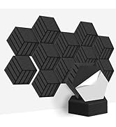 Art3d 12 Pcs Hexagon Acoustic Panels, High Density Sound Absorbing Panels, Soundproof Wall Panels...