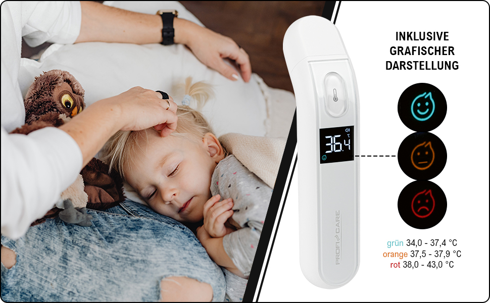 ProfiCare Fieberthermometer Kind Kleinkind Baby