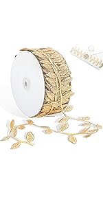 gold leaf ribbon