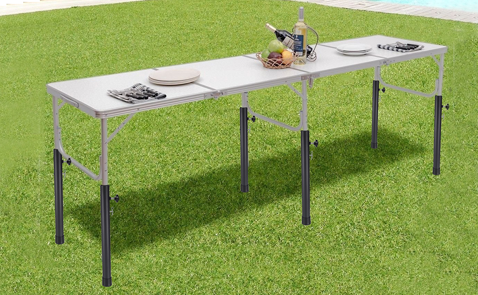 OwnMy Set of 4 Folding Table Leg Extenders Heavy Duty