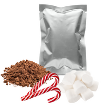 hot chocolate mix and toppers