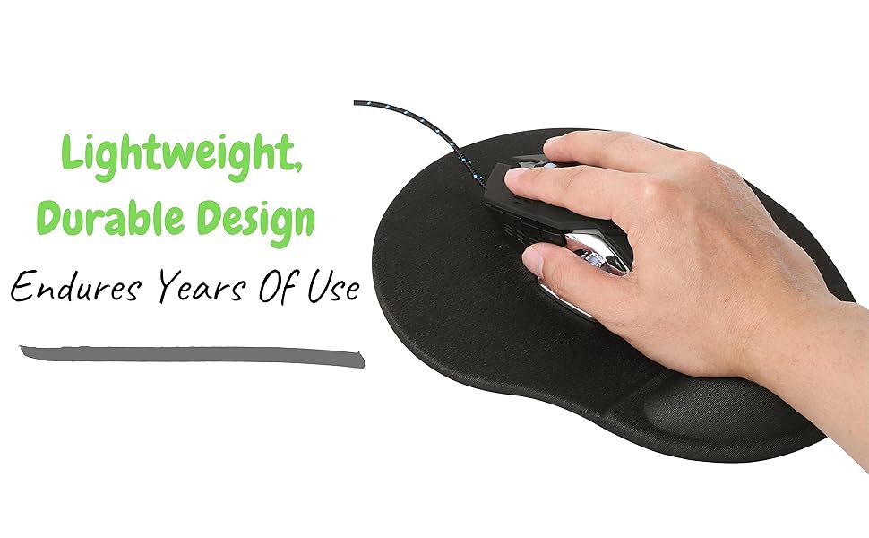 Mouse Pad with Wrist Support, Ergonomic Mouse Pad, Mouse Pad Wrist Support