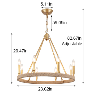round chandelier for dinner room