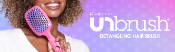 FHI Heat Unbrush. The ultimate hair brush that helps untangle, unknot, and undo your hair.