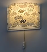 Dalber kinder Wandlampe, Kinderlampe Wandleuchte Clouds Grau kinderzimmerlampe