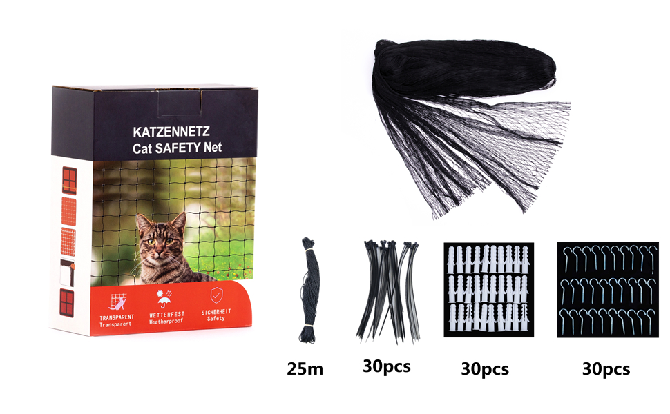 Balcony Cat Net,Transparent,HighStrength Protective Net
