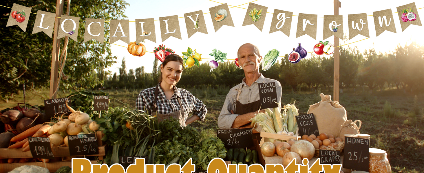 Locally Grown Baby Shower Decorations Yoyuspy 3PCS(00)