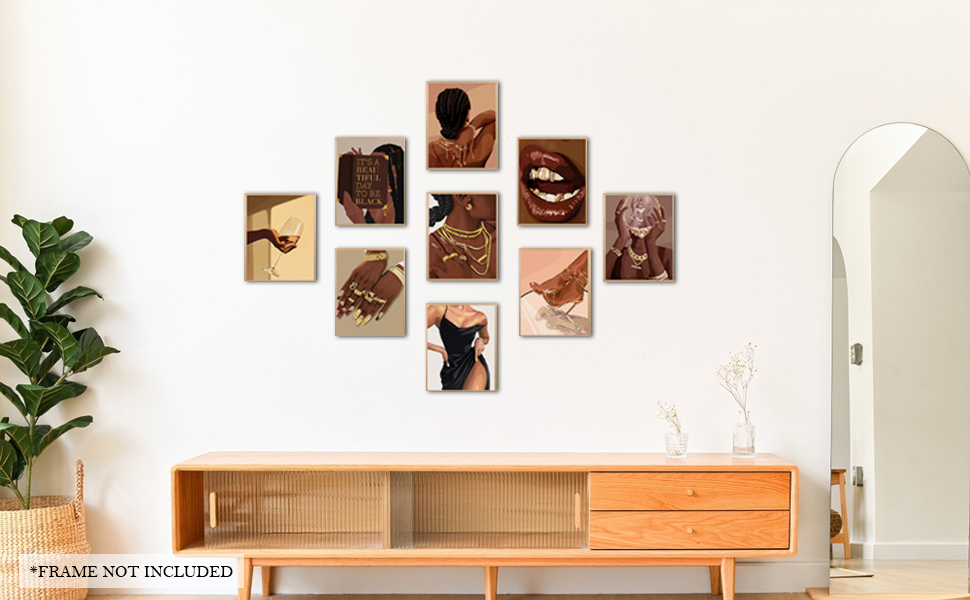 black wall art for bedroom urban wall art black girl room decor black woman art wall decor