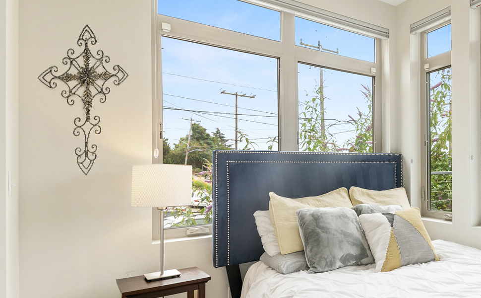 metal cross wall art