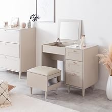 Amazon｜家具350 Calan カラン ドレッサーデスク 化粧台 机 鏡