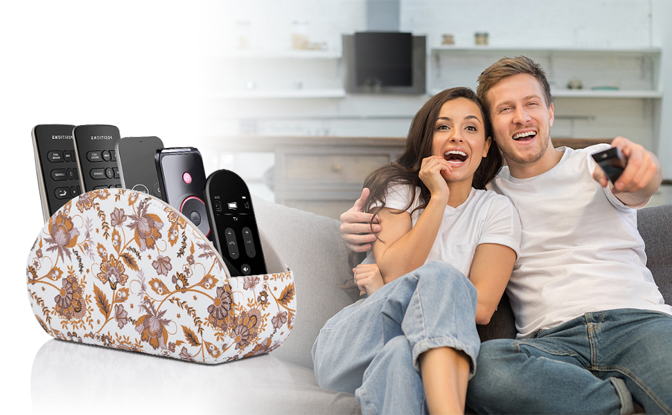 Remote Control Holder,TV Remote Caddy/Box with 5