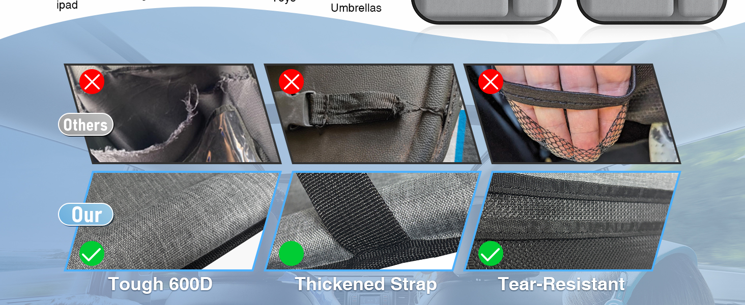 Car Backseat Organizer with Table Tray