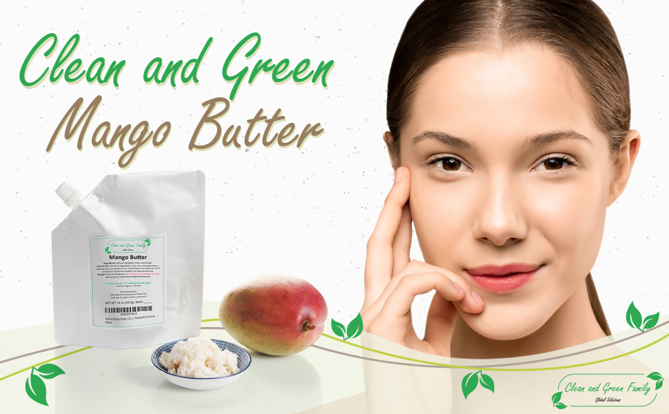 Clean and Green Pure Mango Butter 100 Natural Unscented Refined Base Ingredient