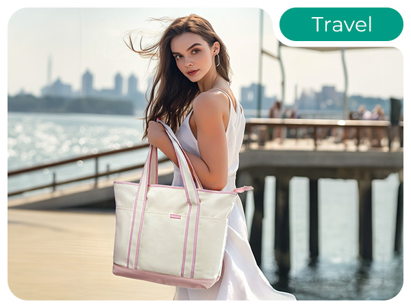 Amazon.com: BAGSMART Tote Bag for Women, Canvas Tote Bag