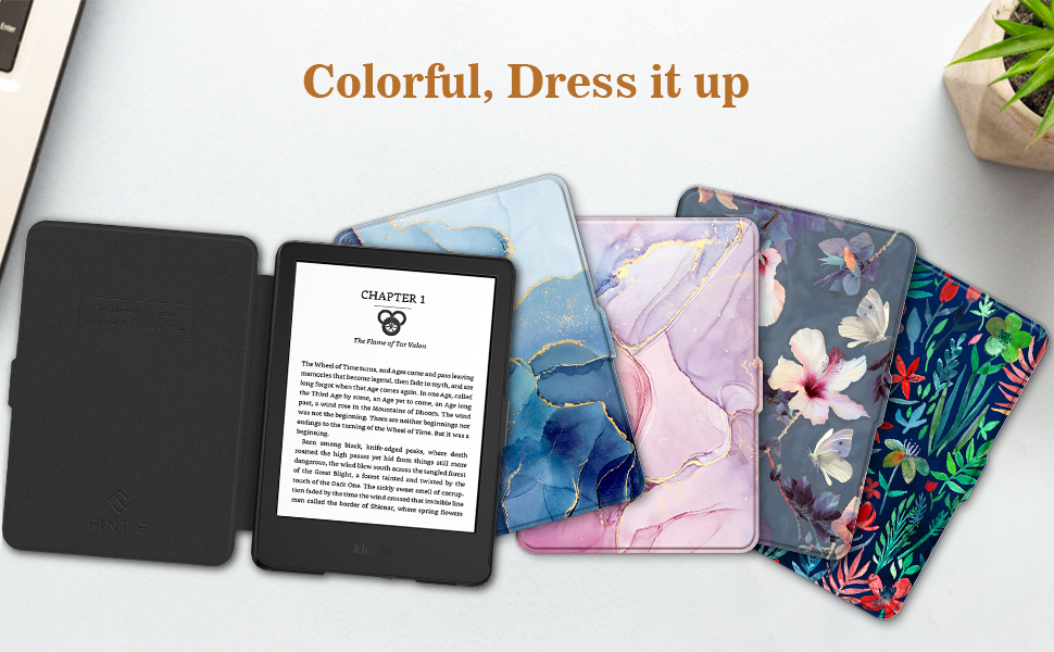 All new Kindle 2022 11 gen screen protector leather foldable slim cover accessories