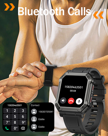 mens smart watch with text and call