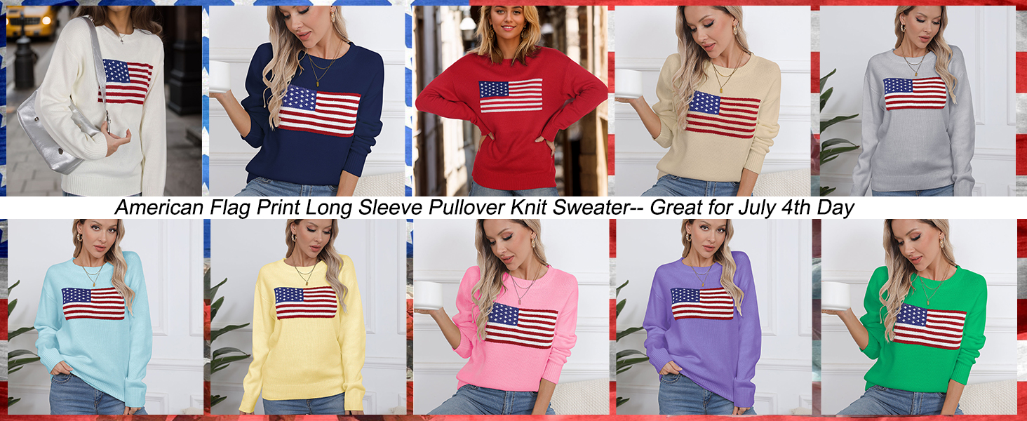 usa flag sweater