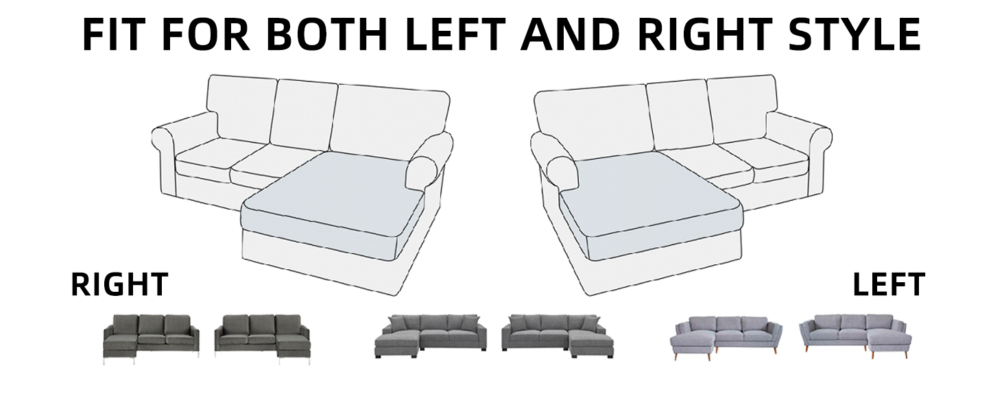 hyha Waterproof Couch Cushion Covers, Sectional Couch