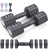 Adjustable Dumbbells Hand Weights Set: Sportneer 4 In 1 Weight Each 2lb 3lb 4lb 5lb Free Weights ...