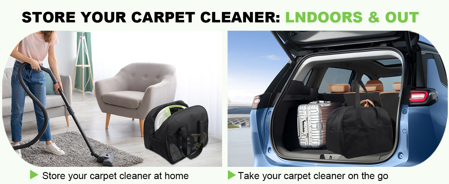 Portable outdoor mini carpet cleaner travel carrier bag