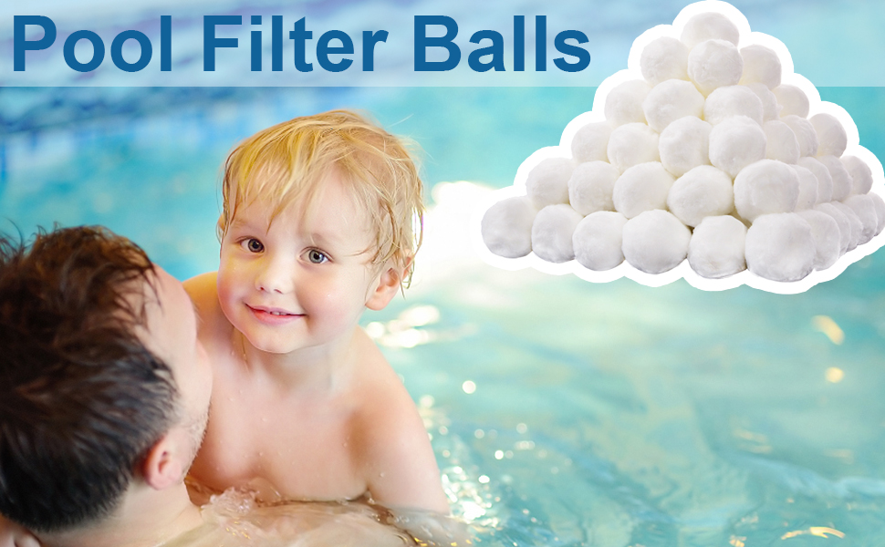 Pool Filter Balls for Sand Filter Pump 3.3lbs Pool Cotton Filter Ball EcoFriendly